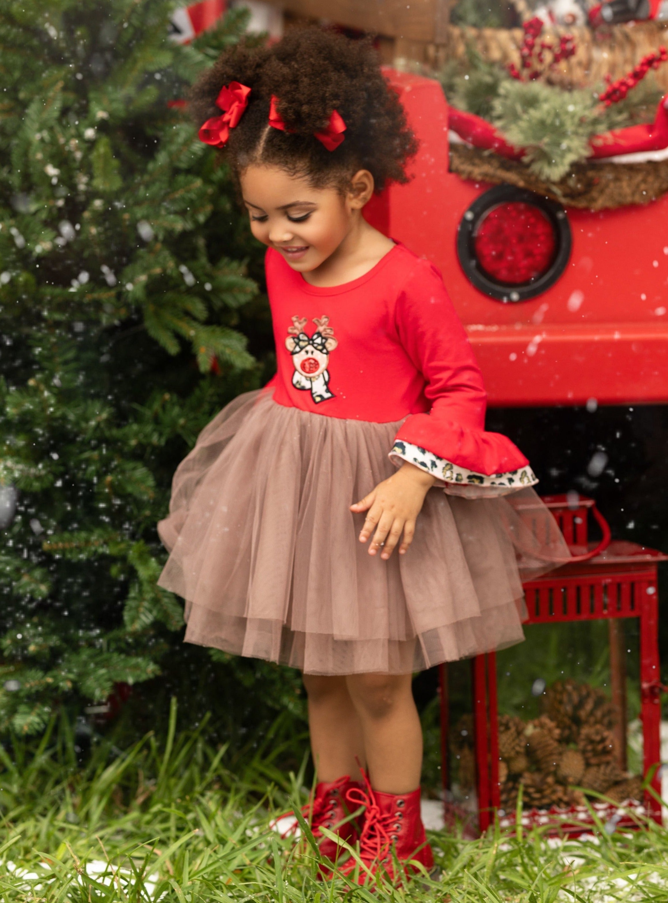 Lead The Way Reindeer Tutu Dress