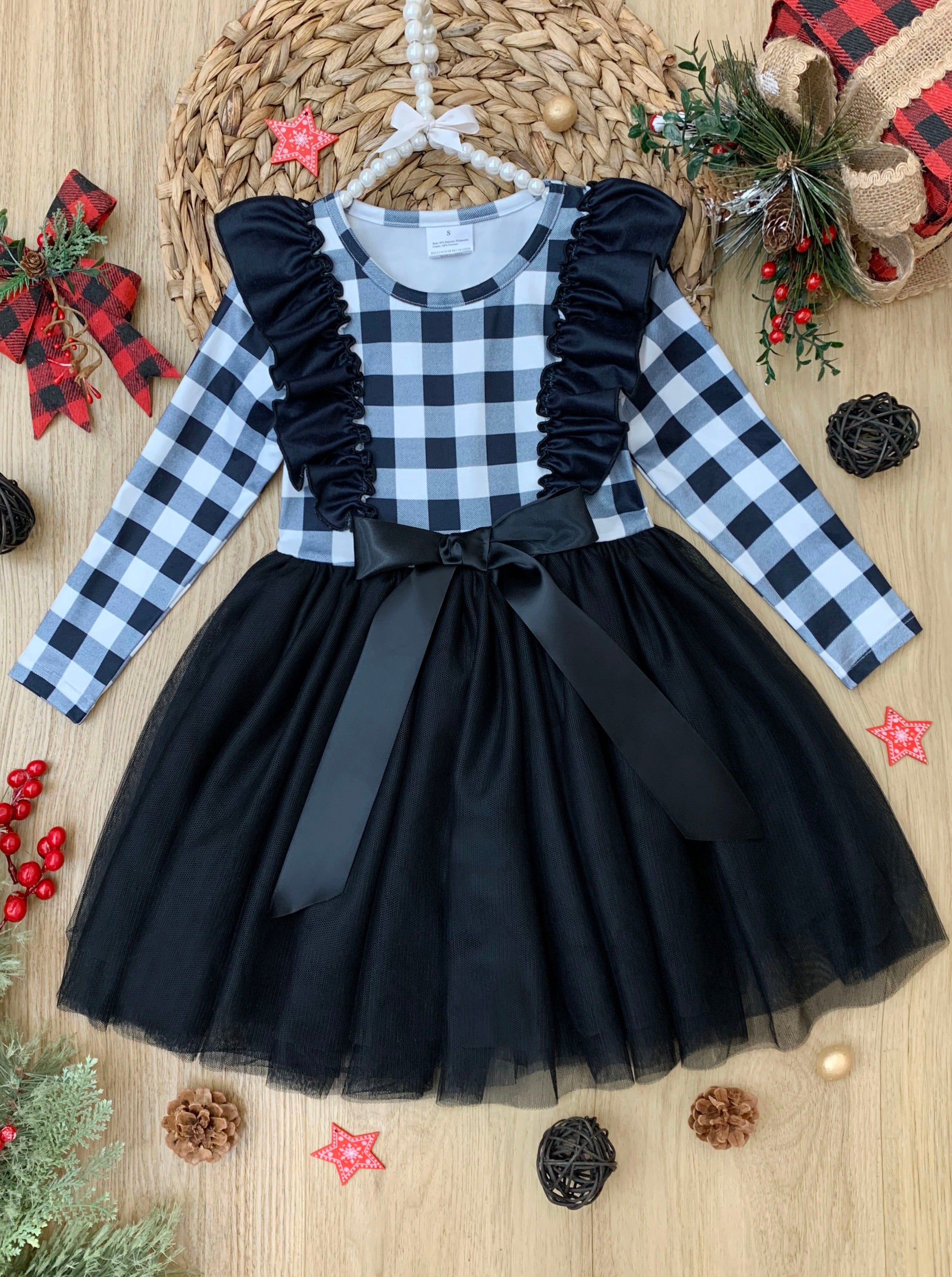 Let's Keep It Simple Plaid Tutu Dress