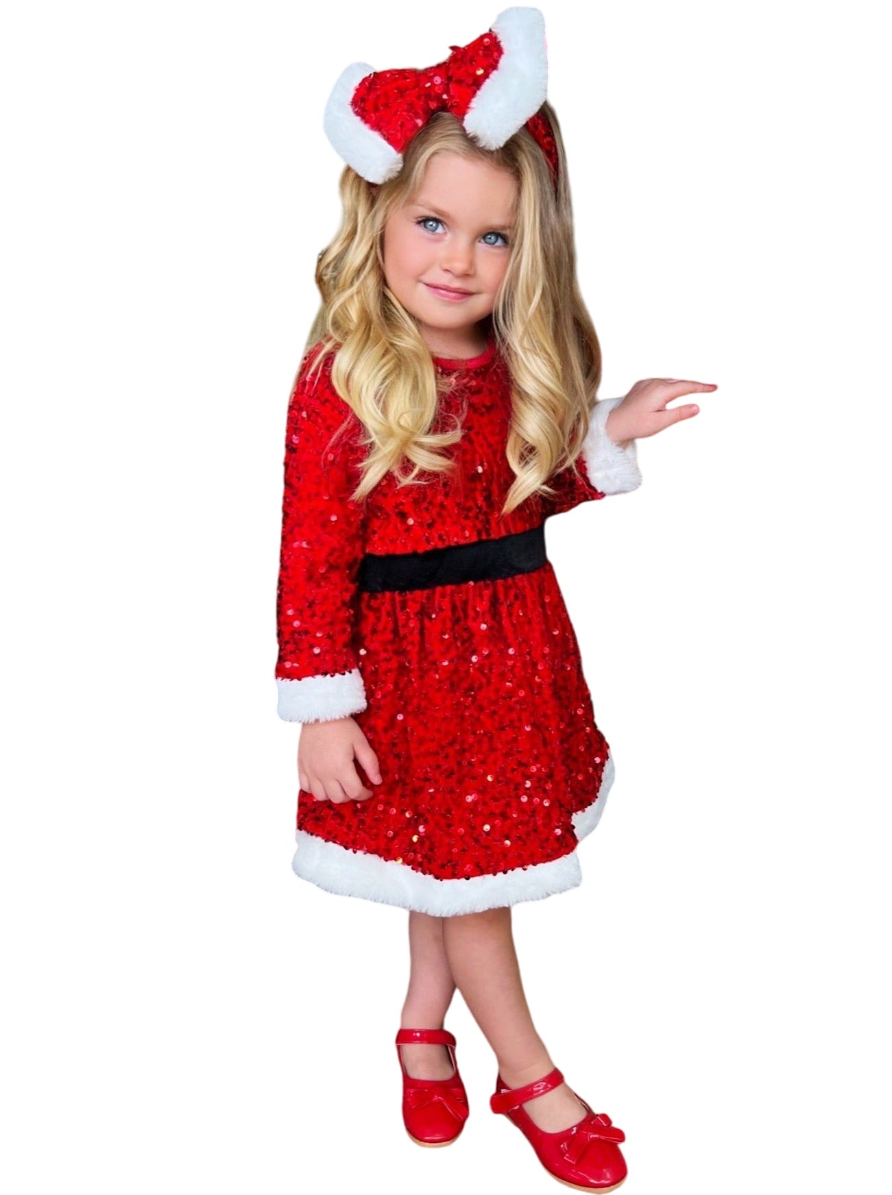 Glitz And Glam Shimmering Santa Dress