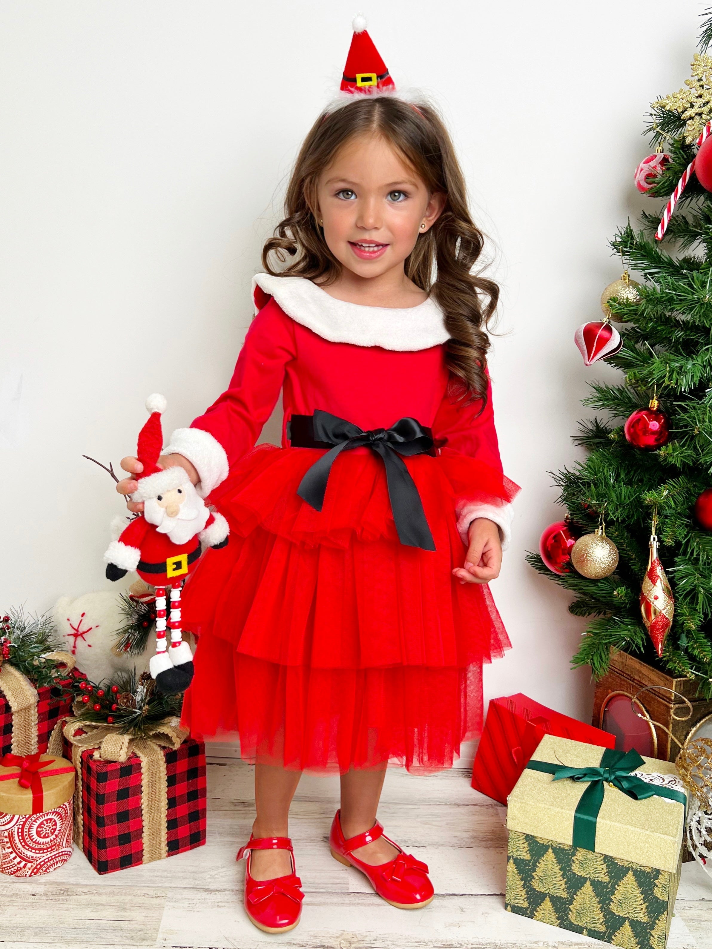 North Pole Princess Tiered Tulle Dress