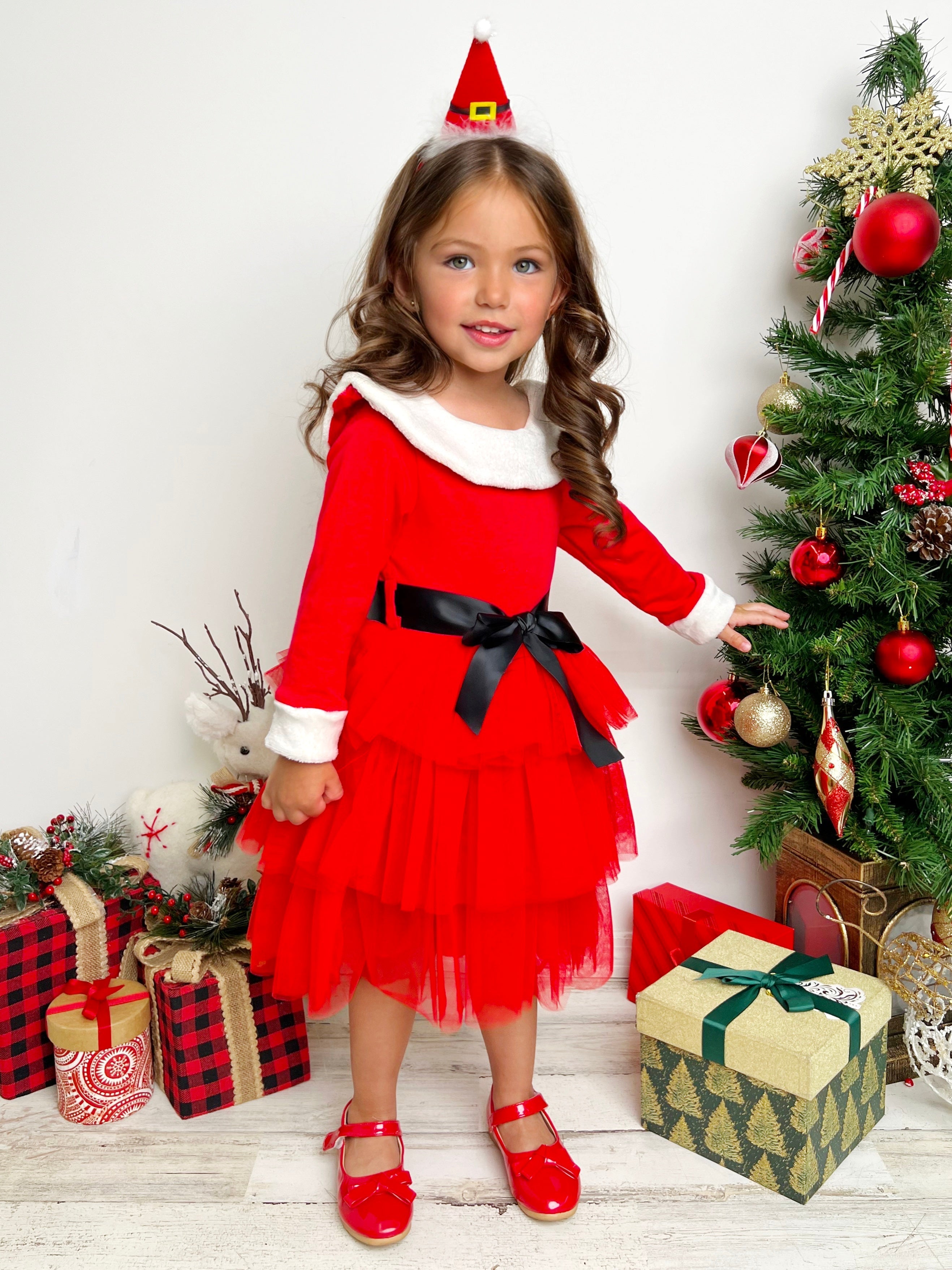 North Pole Princess Tiered Tulle Dress