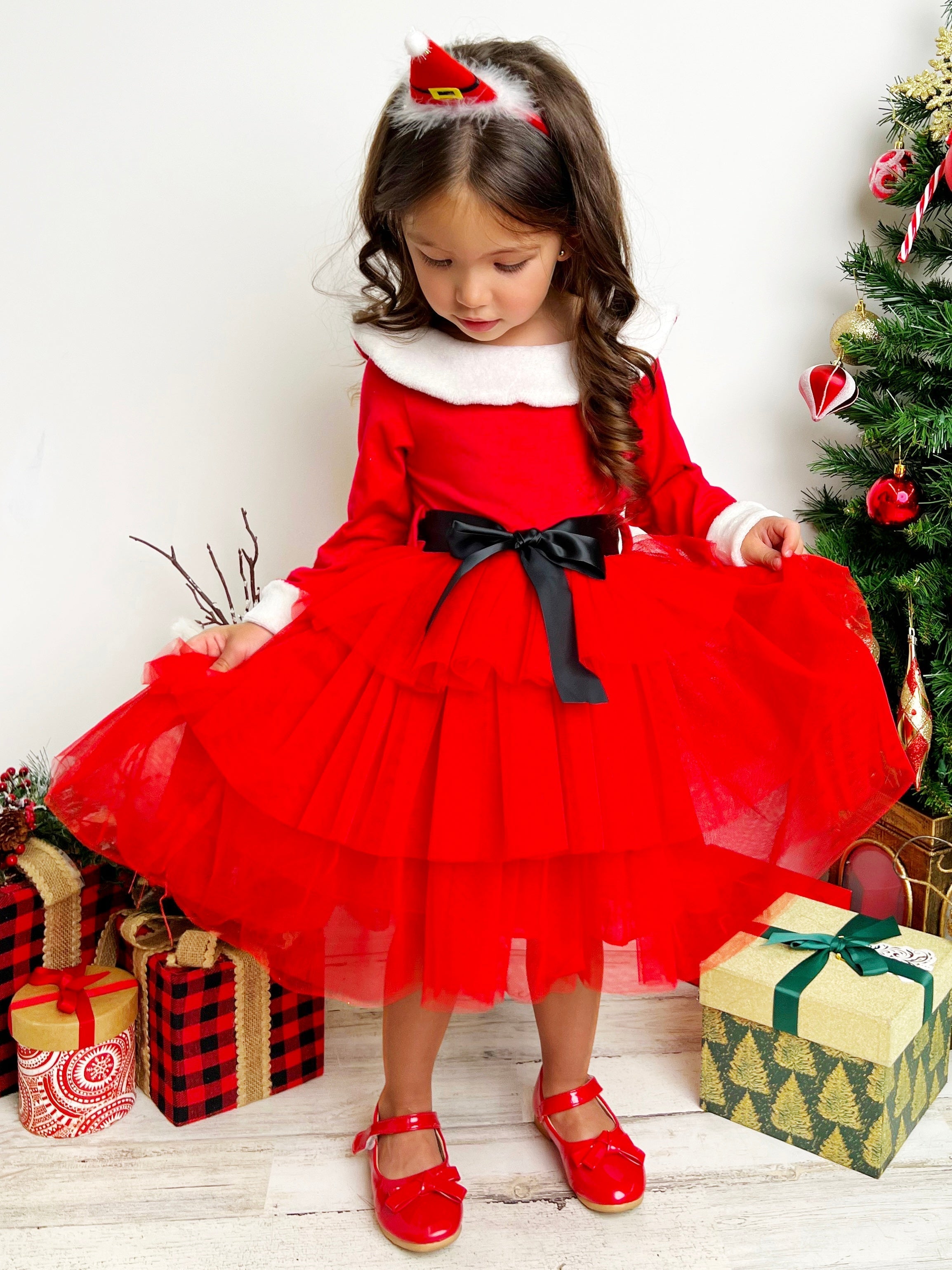 North Pole Princess Tiered Tulle Dress