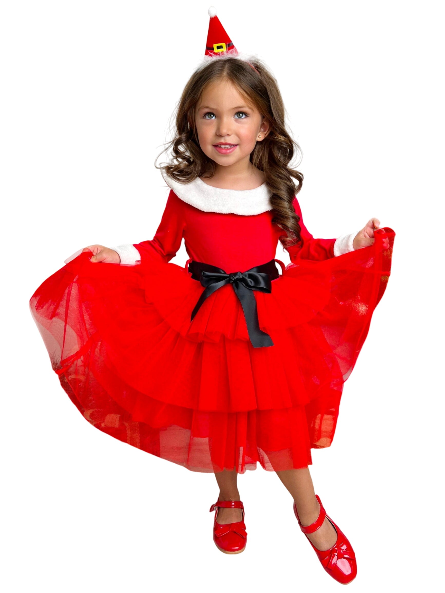 North Pole Princess Tiered Tulle Dress