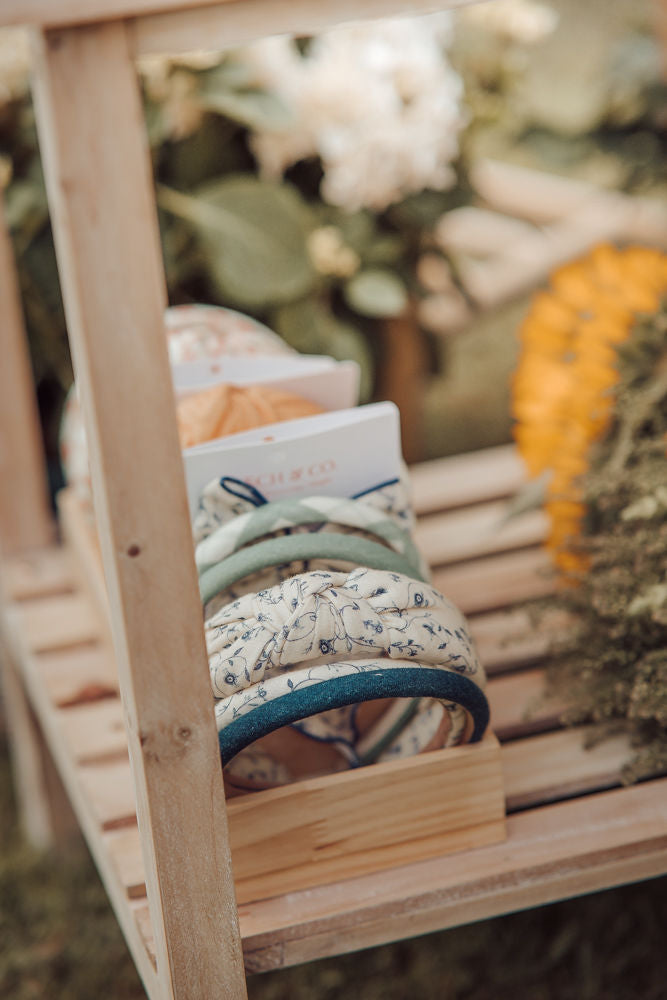 Classic Knot Headband | Organic Cotton | Scandi Floral