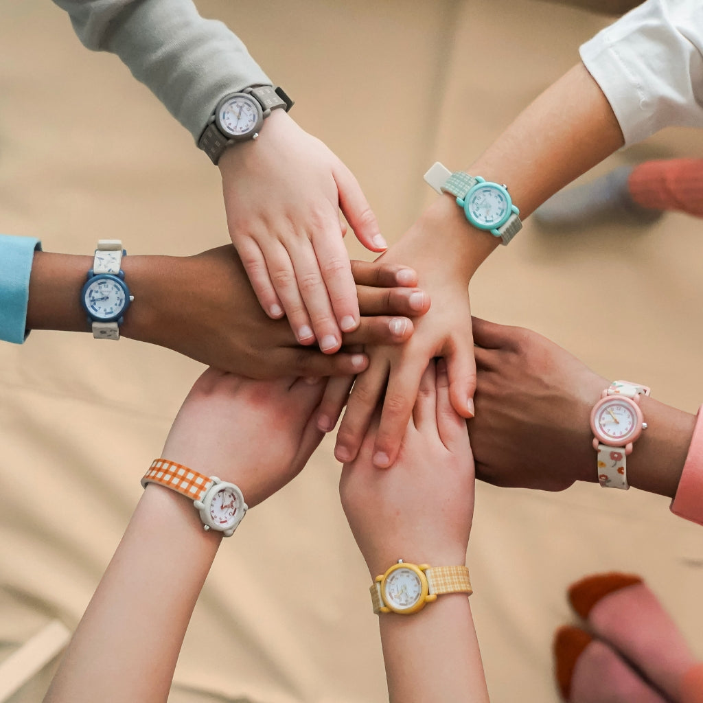 Classic Watches | Silicone + Stainless Steel | Buckwheat Plaid