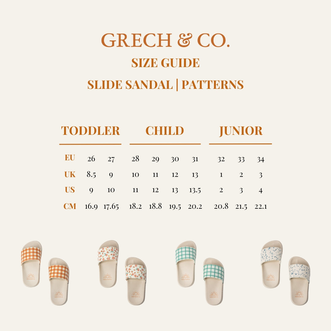 Slide Sandal | Patterns - Sunset Meadow