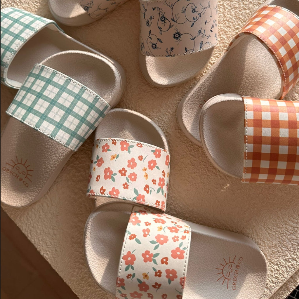 Slide Sandal | Fern Plaid