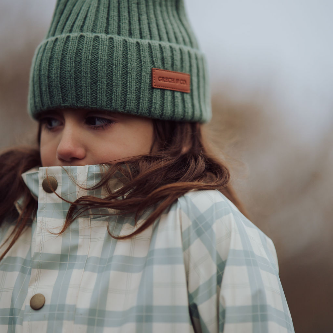 Knit Beanie Wide Rib | Fern