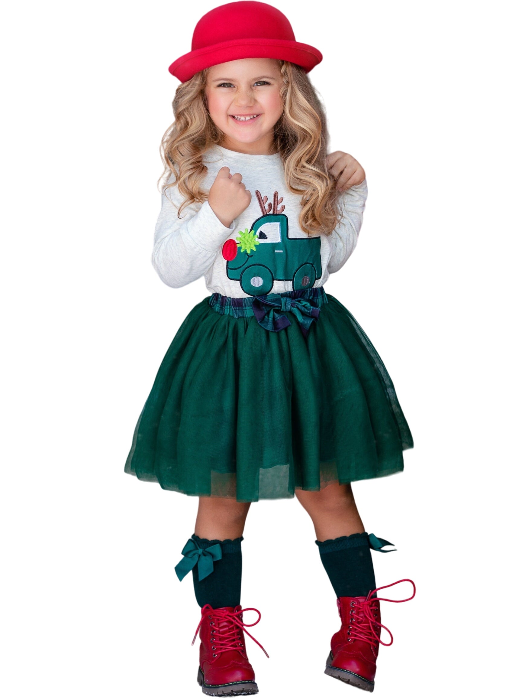 Lead The Way Plaid Tutu Skirt Set