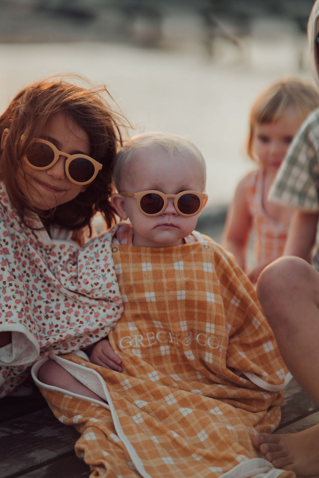 Classic | Sustainable Sunglasses | Plant-based Bendable Polarized - Child | 3-8 Y | Buckwheat