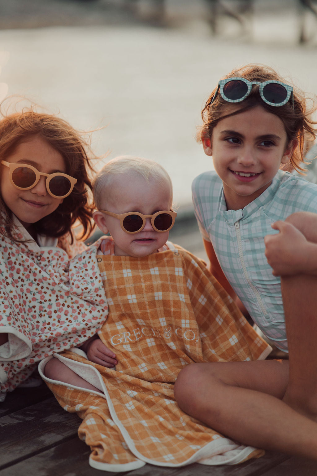 Classic | Sustainable Sunglasses | Plant-based Bendable Polarized - Baby | 0-2 Y | Buckwheat