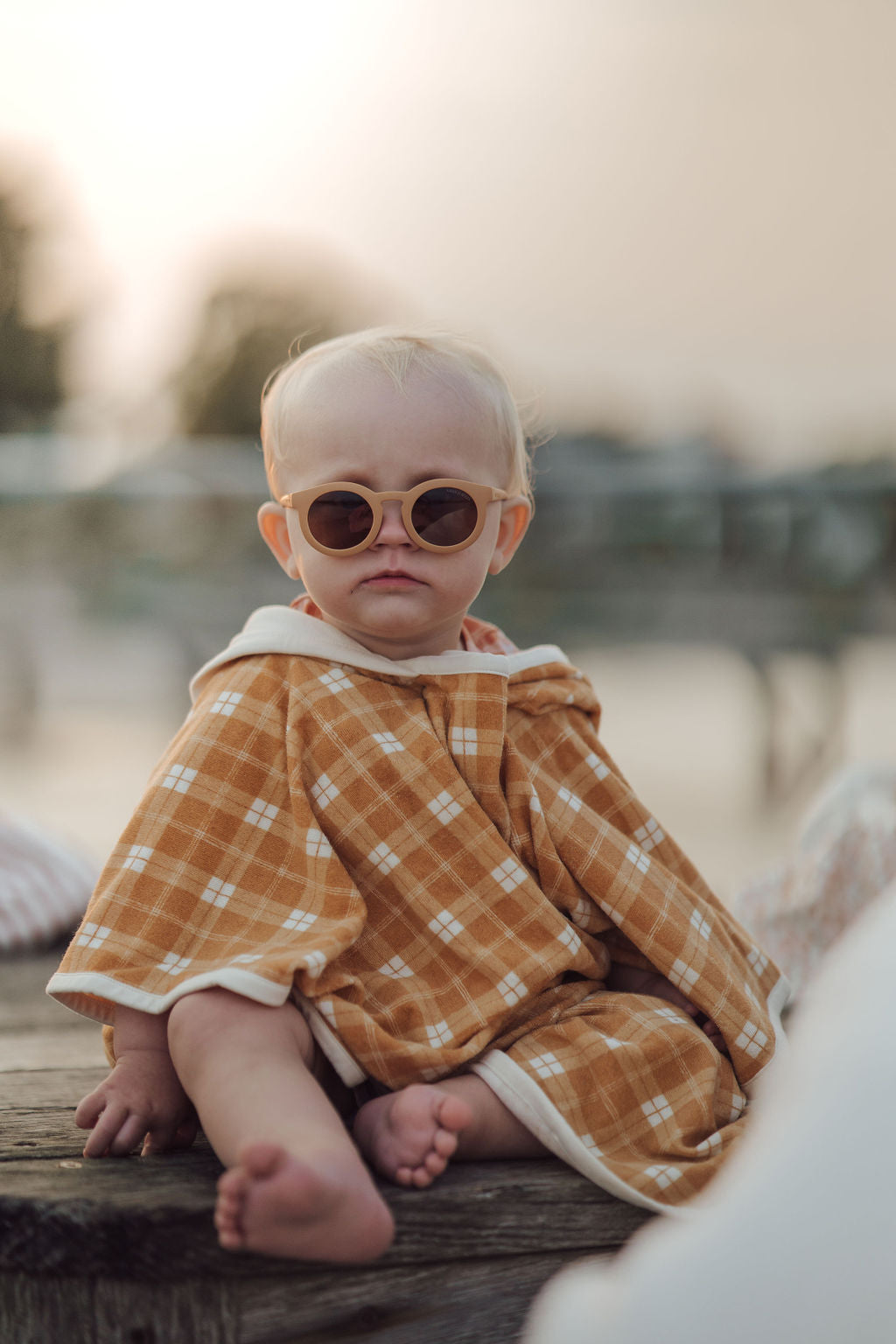 Classic | Sustainable Sunglasses | Plant-based Bendable Polarized - Baby | 0-2 Y | Buckwheat