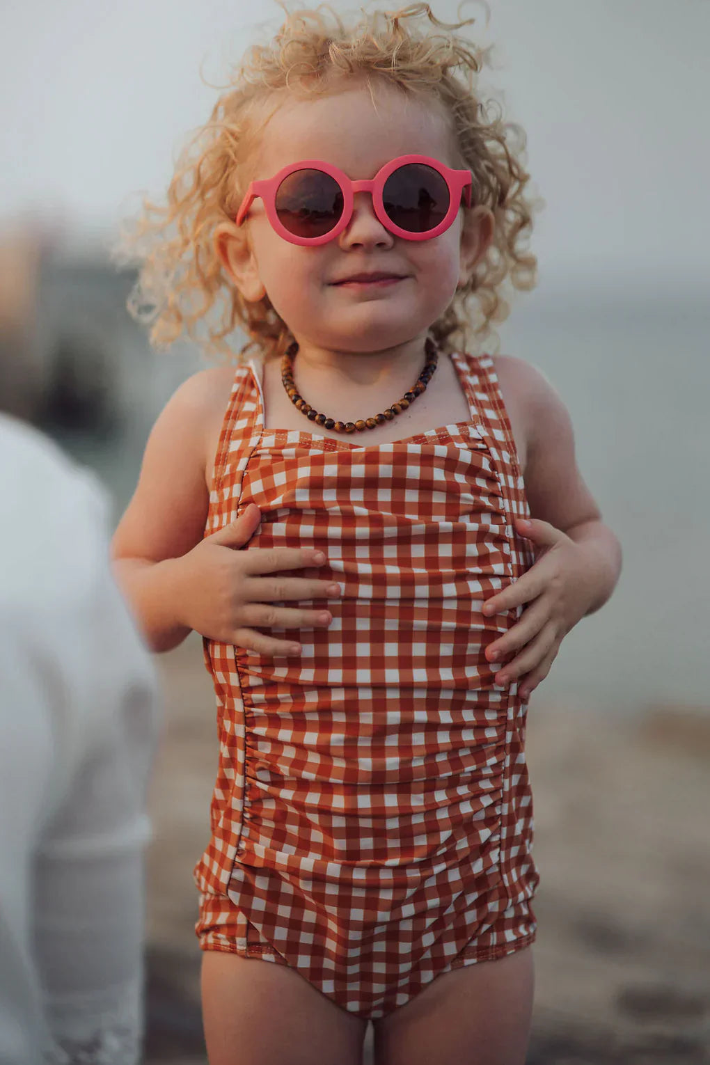 Vintage Girls 1 Piece Swimsuit | Upf + Recycled - Sienna Gingham