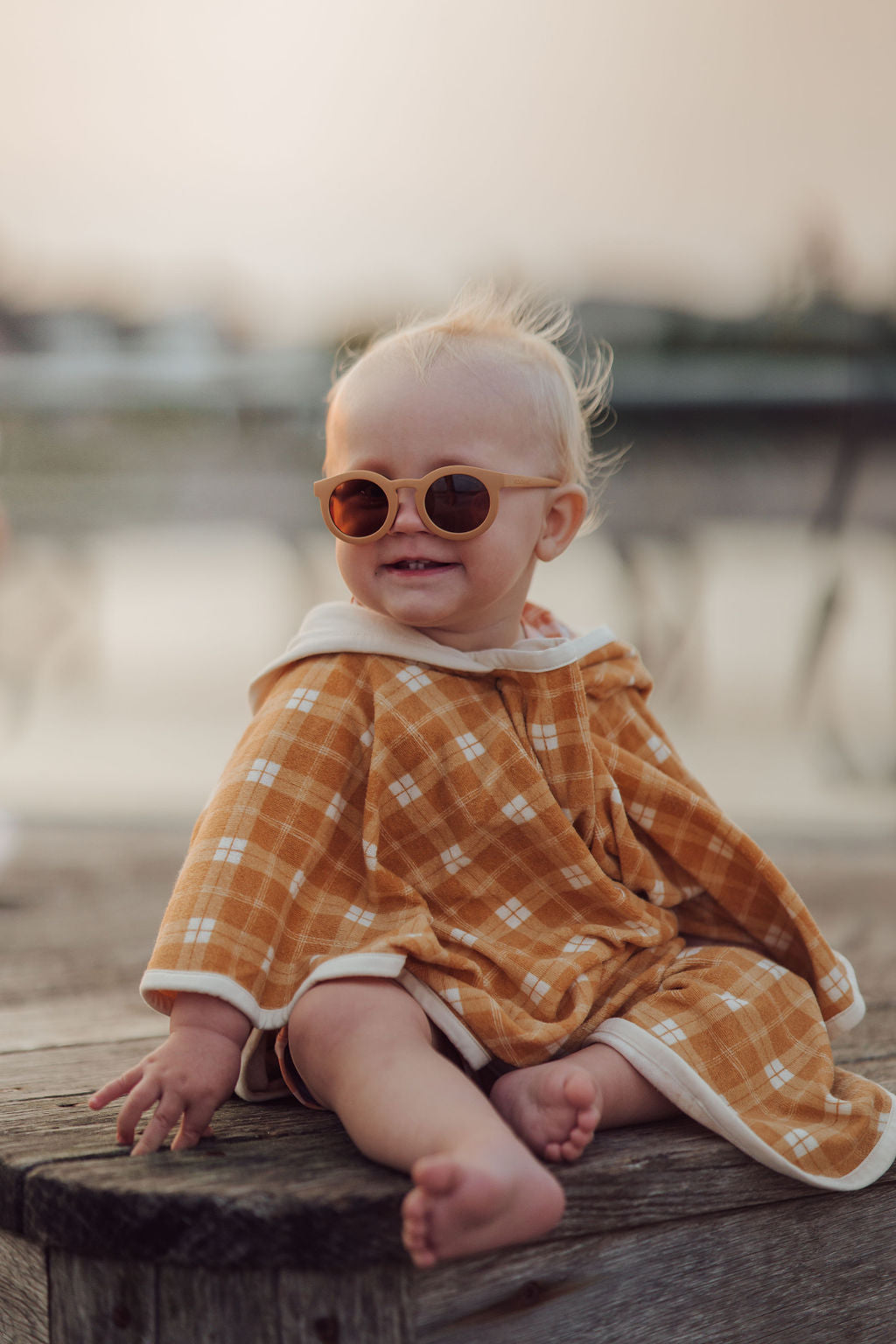 Classic | Sustainable Sunglasses | Plant-based Bendable Polarized - Baby | 0-2 Y | Buckwheat