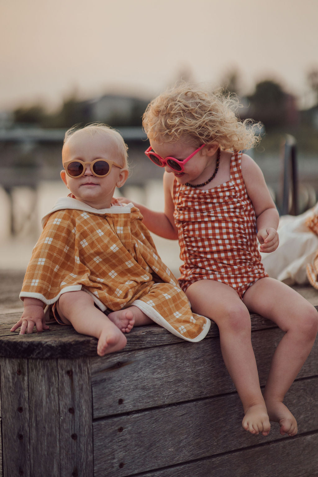 Classic | Sustainable Sunglasses | Plant-based Bendable Polarized - Baby | 0-2 Y | Buckwheat