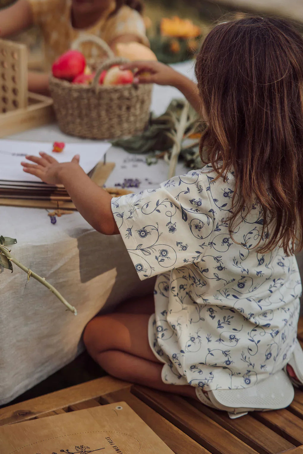 Oversized T-shirt | Organic Cotton Jersey - Scandi Floral