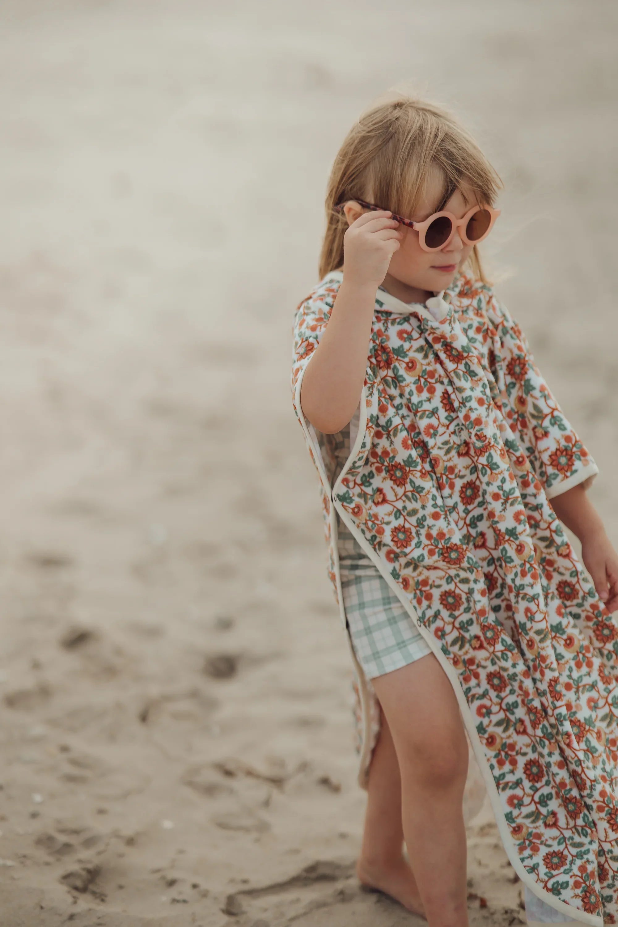 Bathing Towel Poncho | Organic Cotton - In Bloom