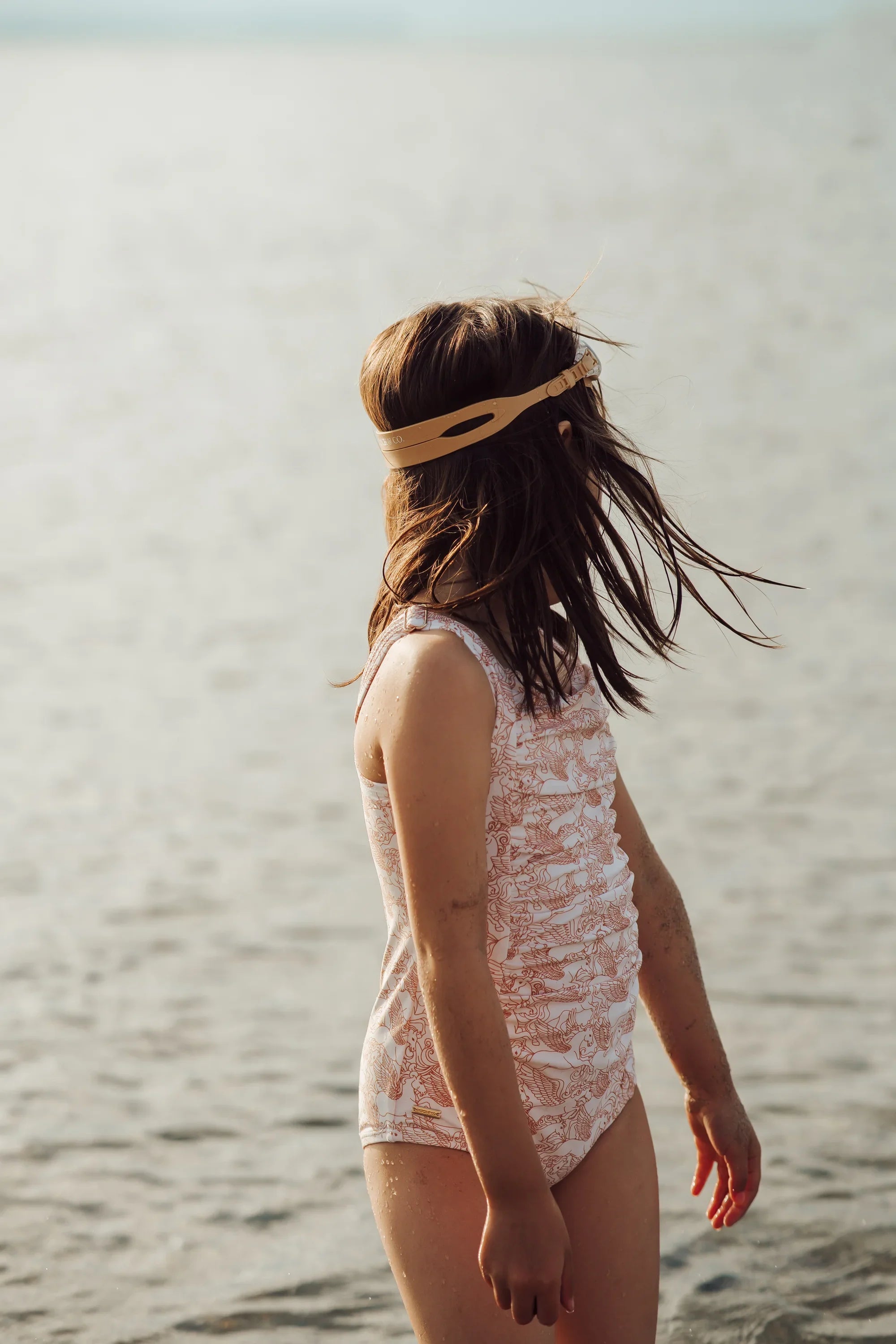 Vintage Girls 1 Piece Swimsuit | Upf + Recycled - Pegasus