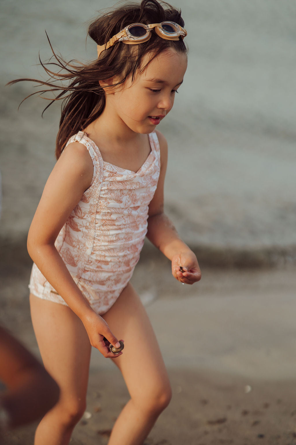 Vintage Girls 1 Piece Swimsuit | Upf + Recycled - Pegasus