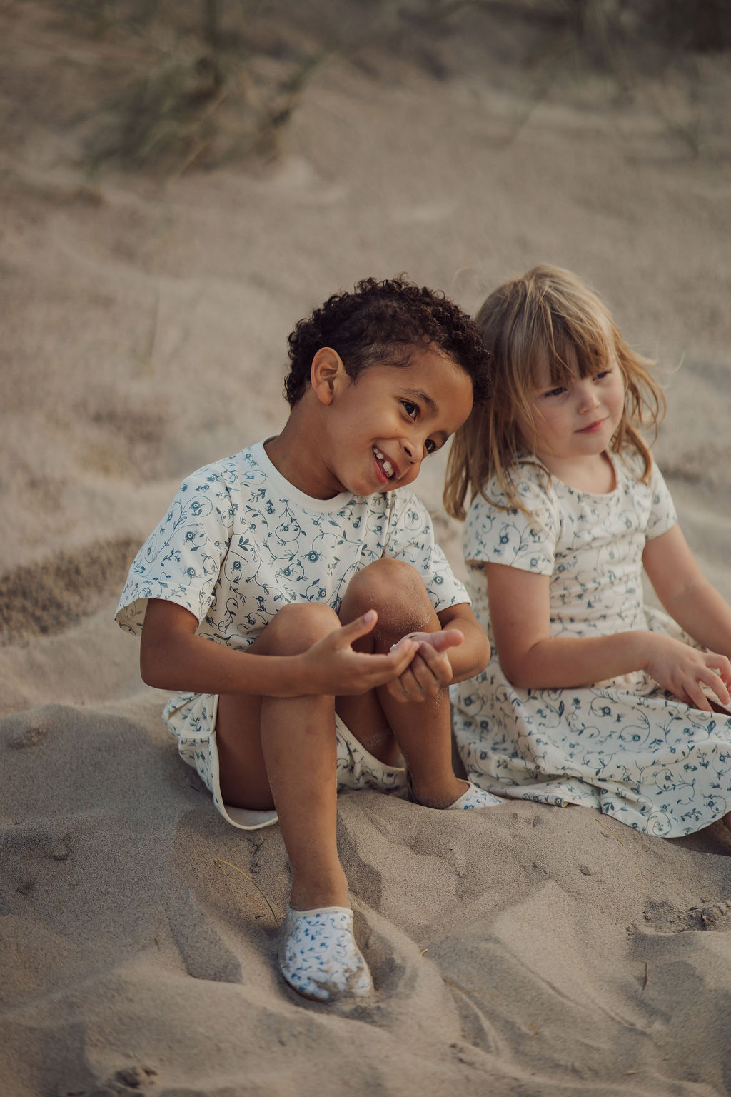 Oversized T-shirt | Organic Cotton Jersey - Scandi Floral
