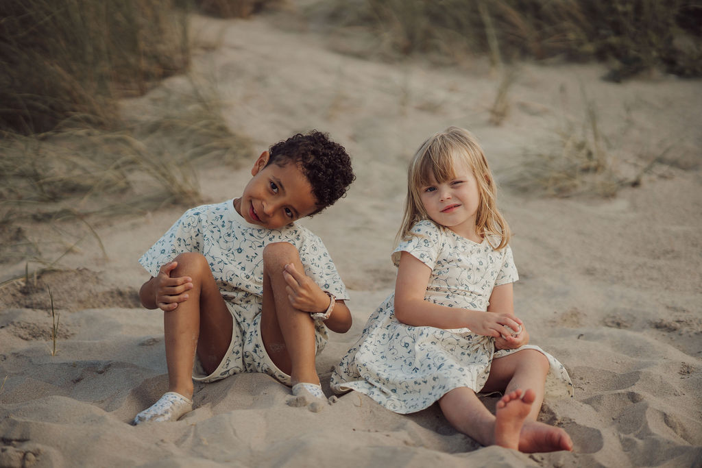 Oversized T-shirt | Organic Cotton Jersey - Scandi Floral