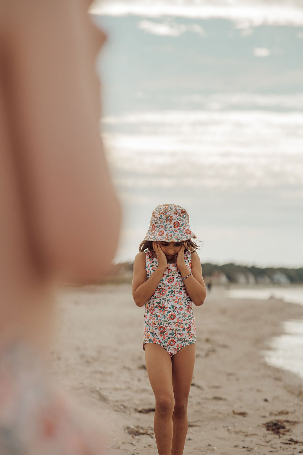 Vintage Girls 1 Piece Swimsuit | Upf + Recycled - In Bloom