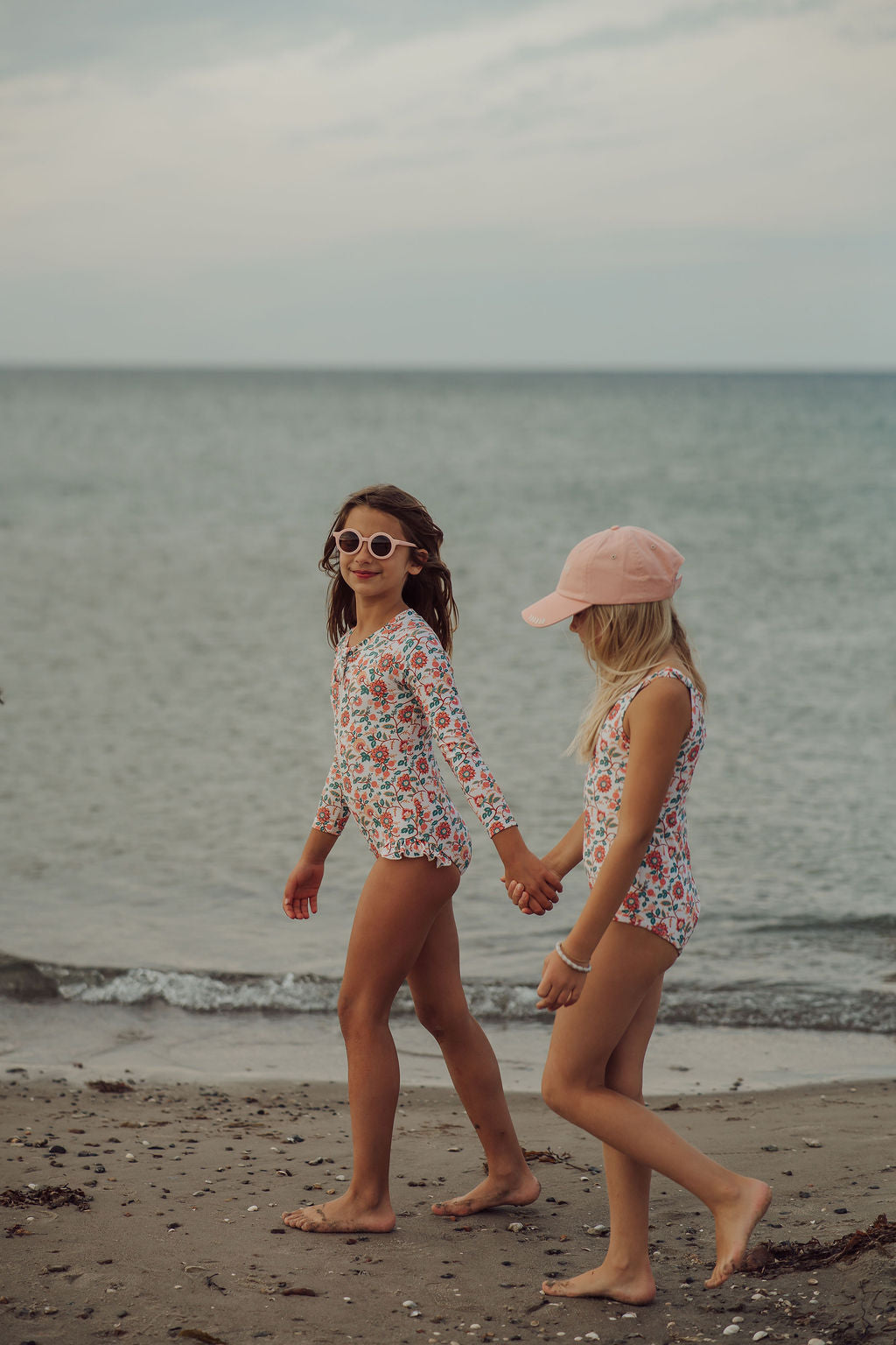 Long Sleeve Rashguard Ruffle Swimsuit | Upf + Recycled - In Bloom