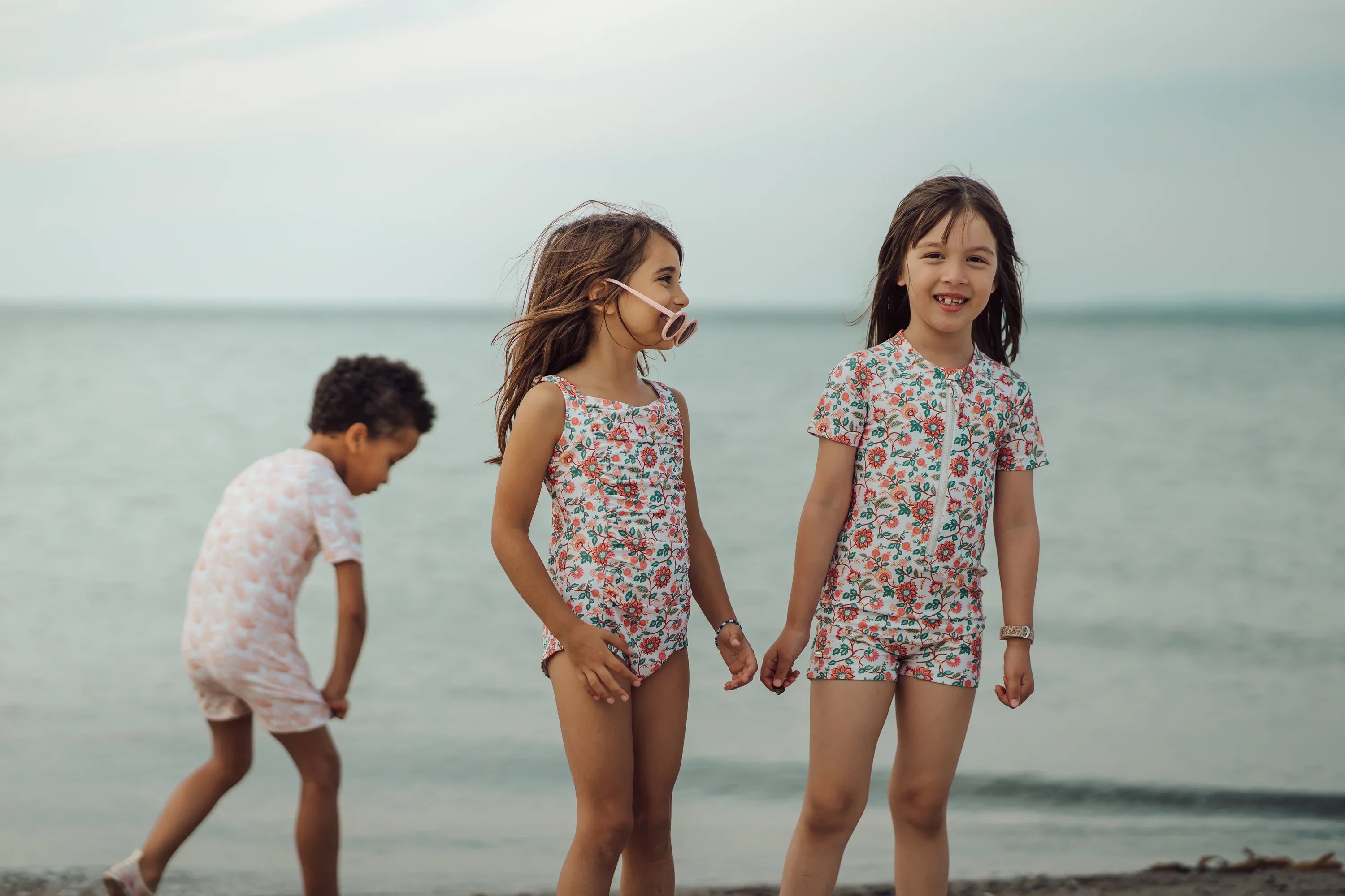 Short Sleeve Rashguard Swimsuit | Upf + Recycled - In Bloom