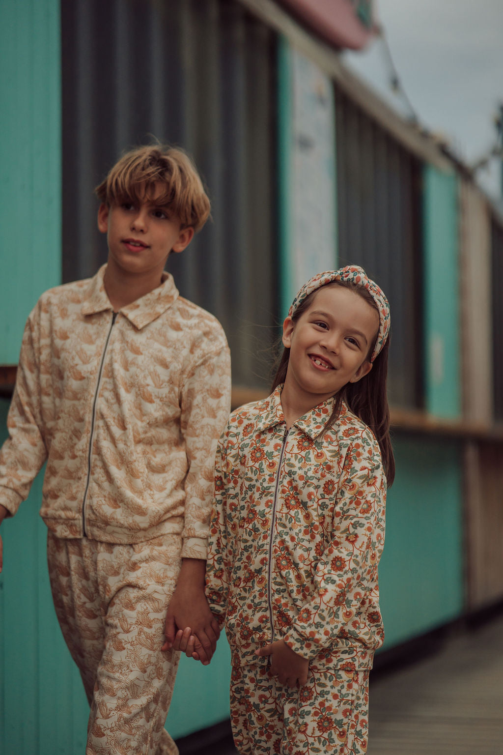 Tracksuit Jacket  | Organic Cotton Jersey  - In Bloom