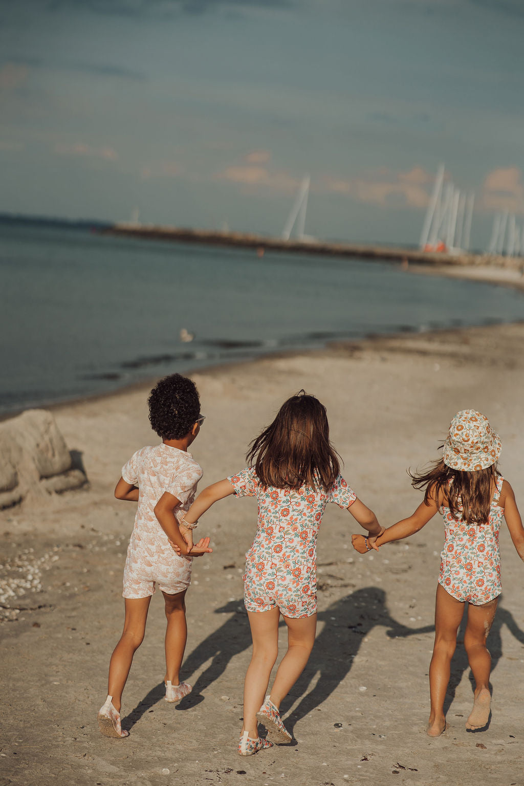 Vintage Girls 1 Piece Swimsuit | Upf + Recycled - In Bloom