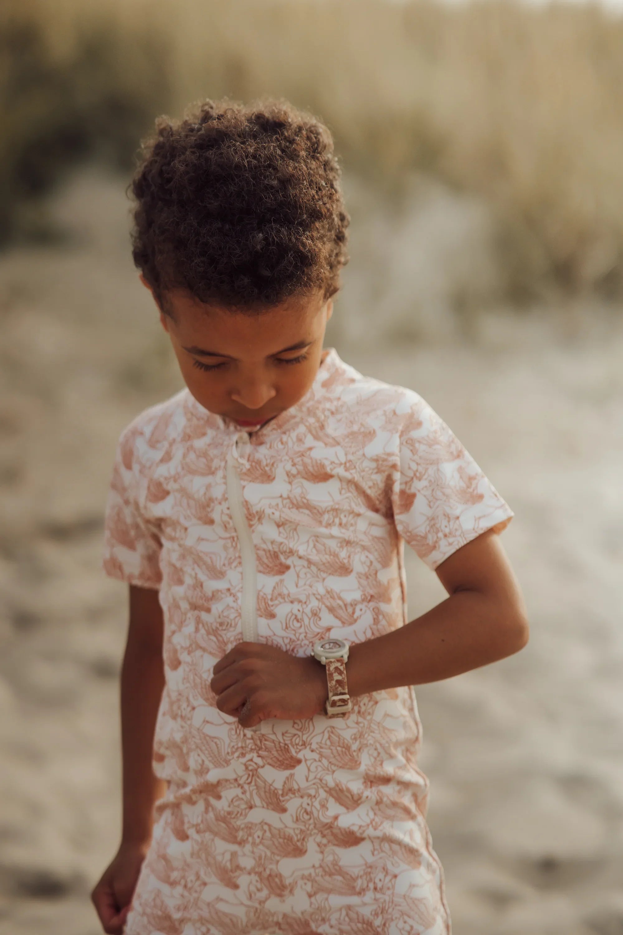 Short Sleeve Rashguard Swimsuit | Upf + Recycled - Pegasus