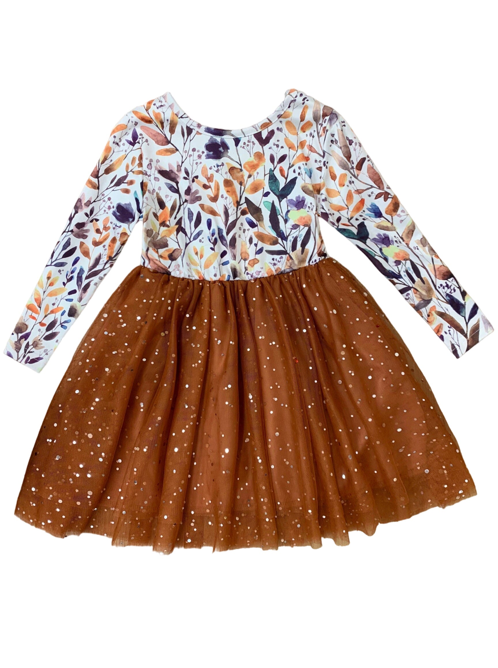 Rustling Leaves Sparkle Tutu Dress