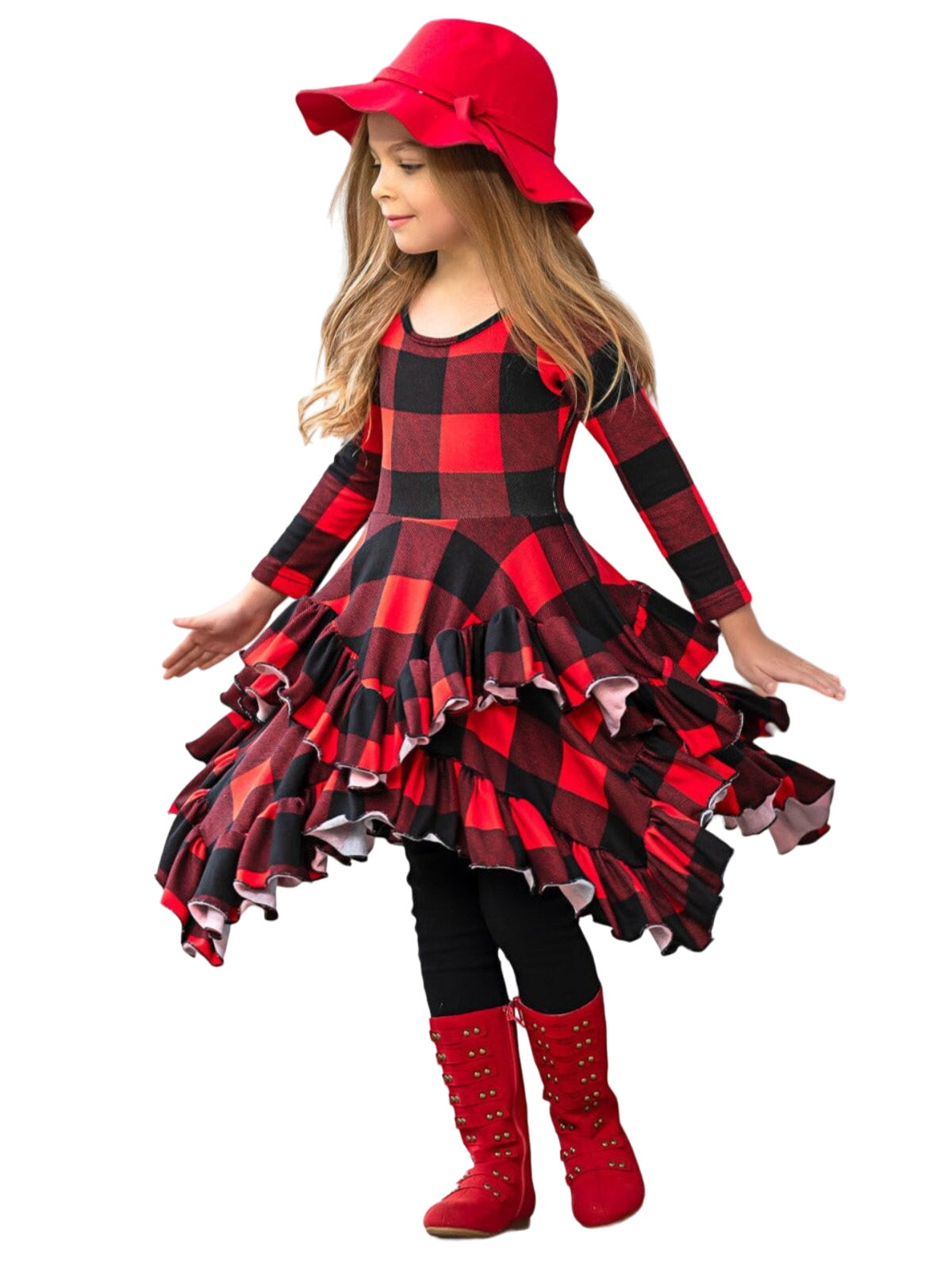 Style Queen Buffalo Plaid Tunic