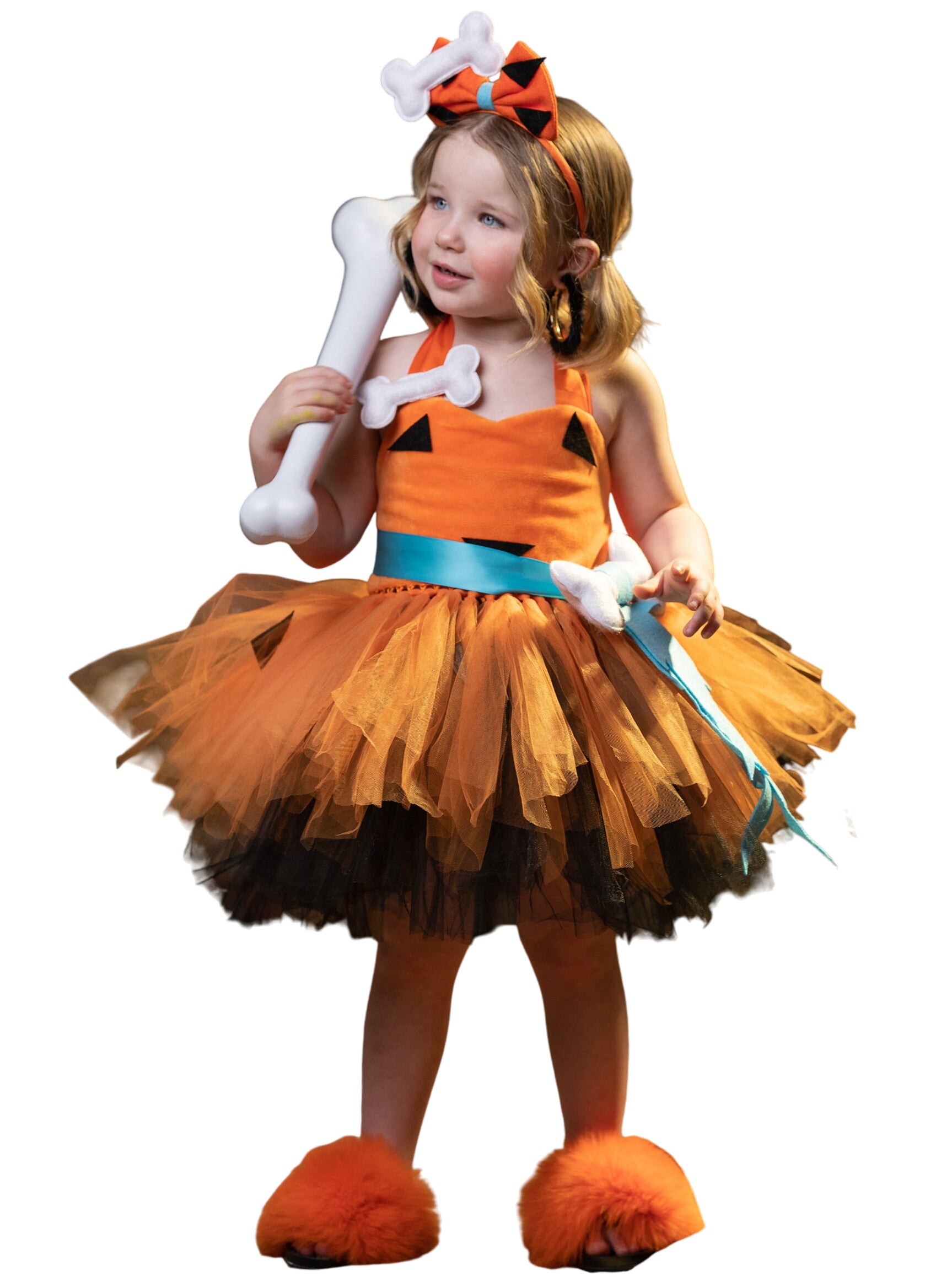 Girls Stone Age Cutie Tutu Costume Dress