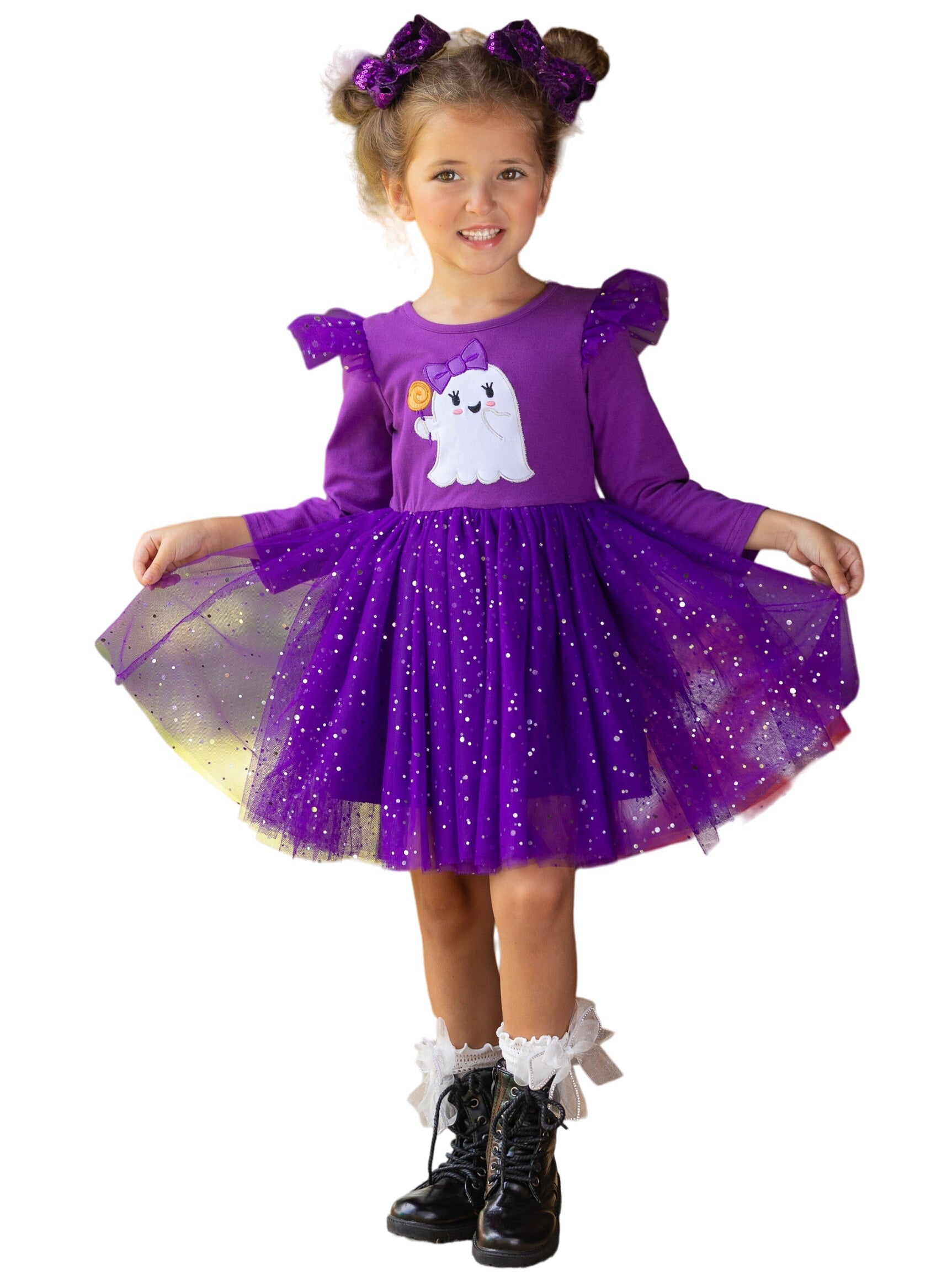 Hey Boo Glitter Tutu Dress