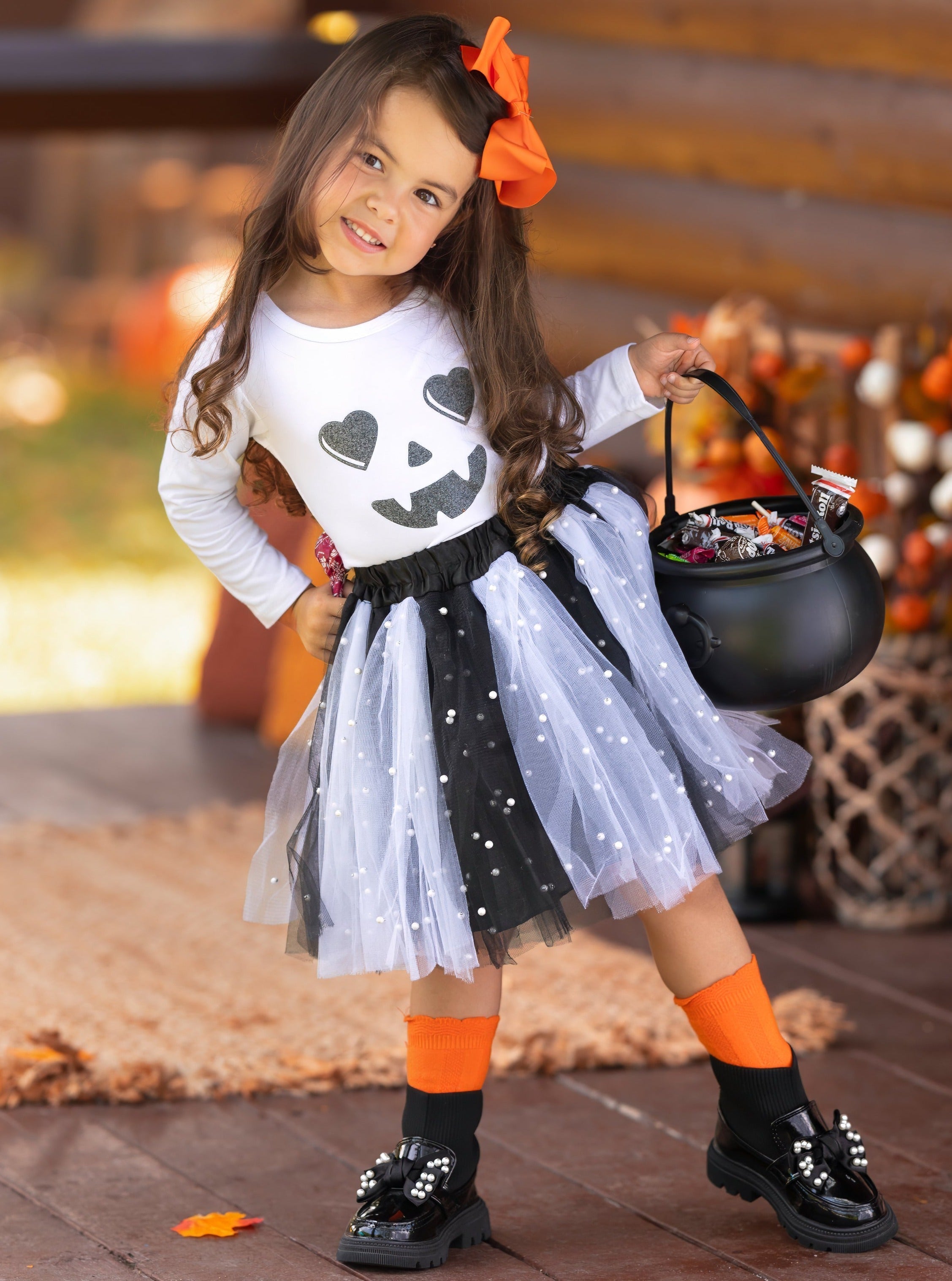 Jackie-lantern Tutu Skirt Set