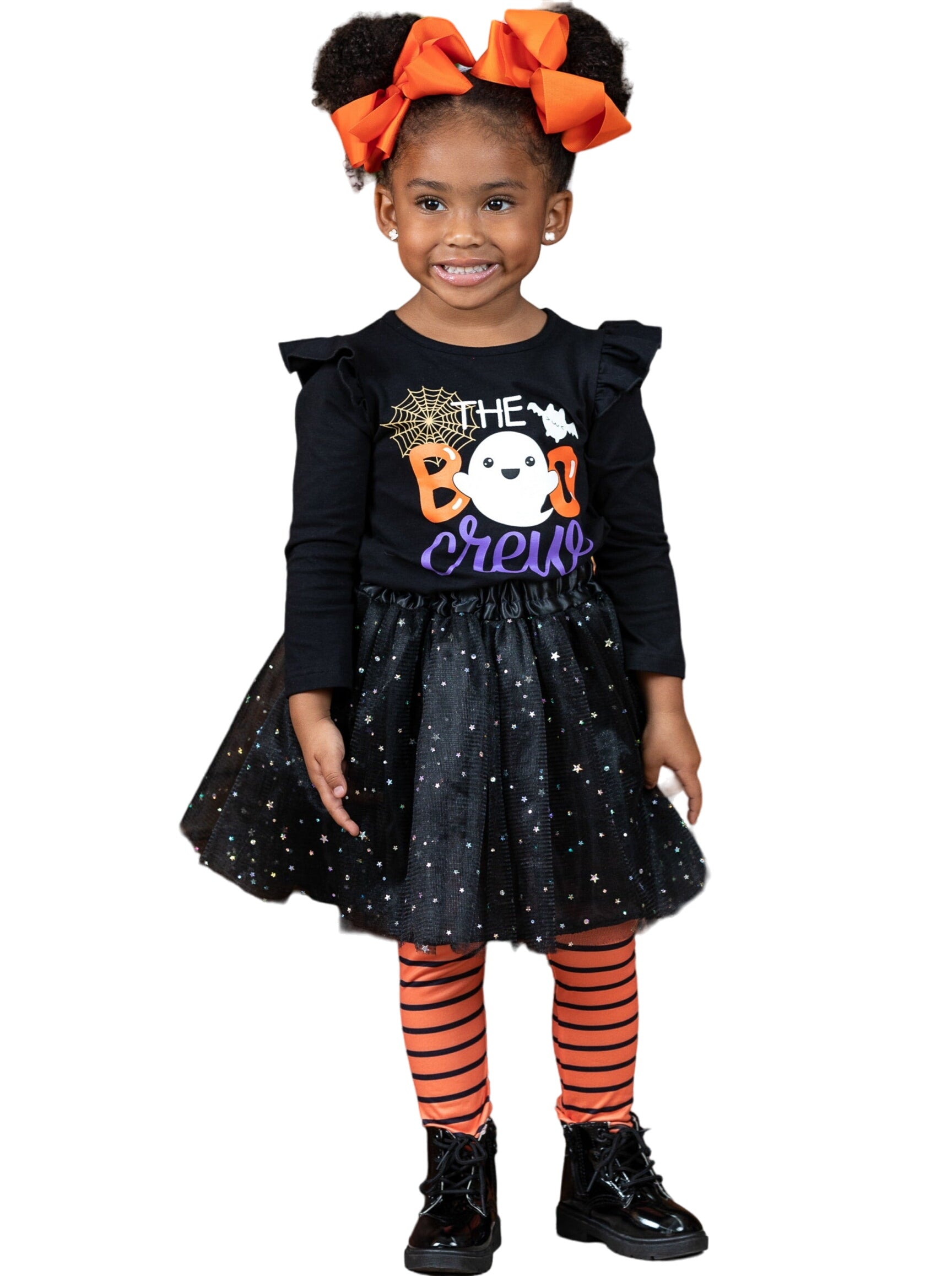 The Boo Crew Top, Sparkle Tutu, And Legging Set