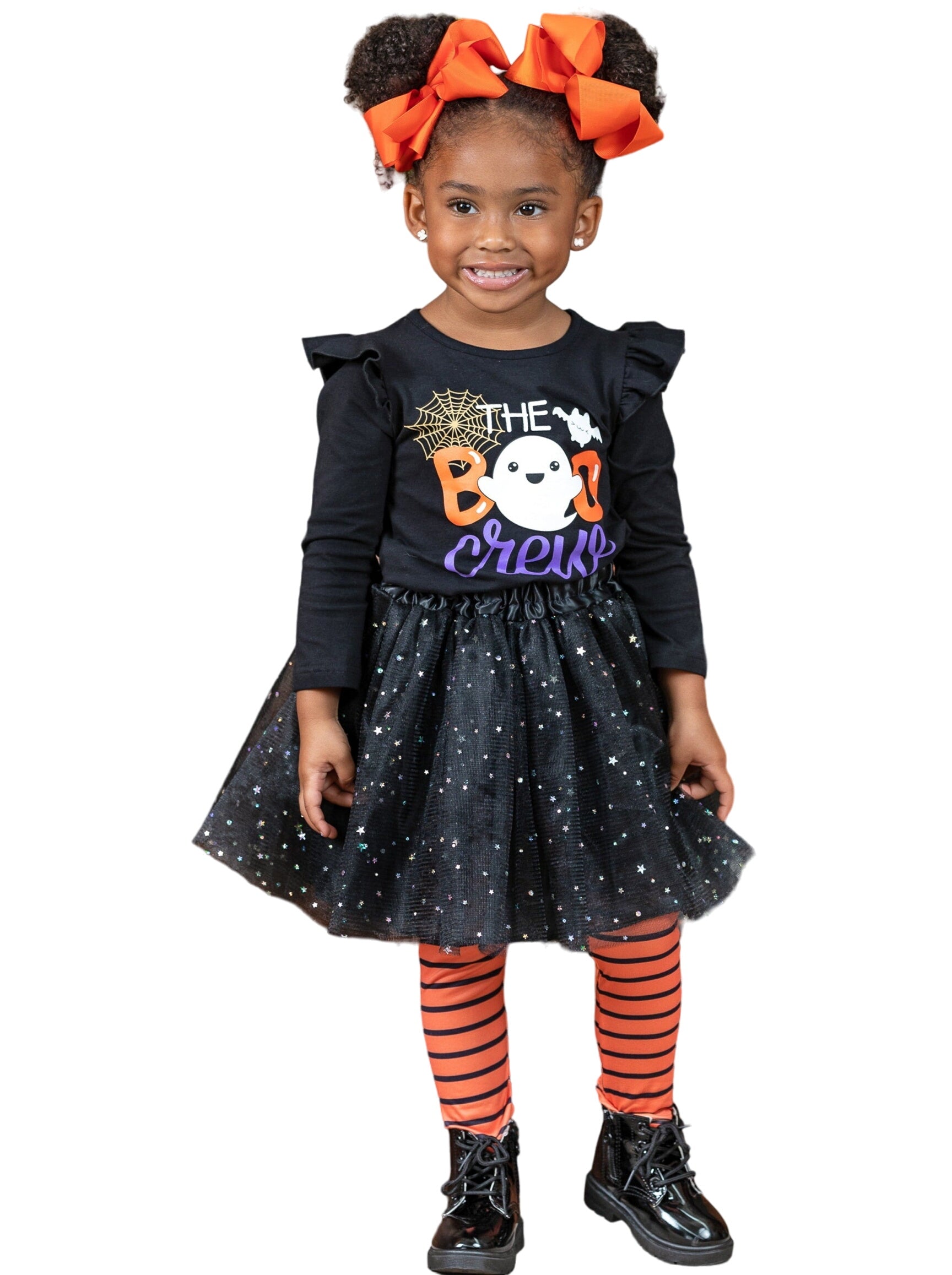 The Boo Crew Top, Sparkle Tutu, And Legging Set