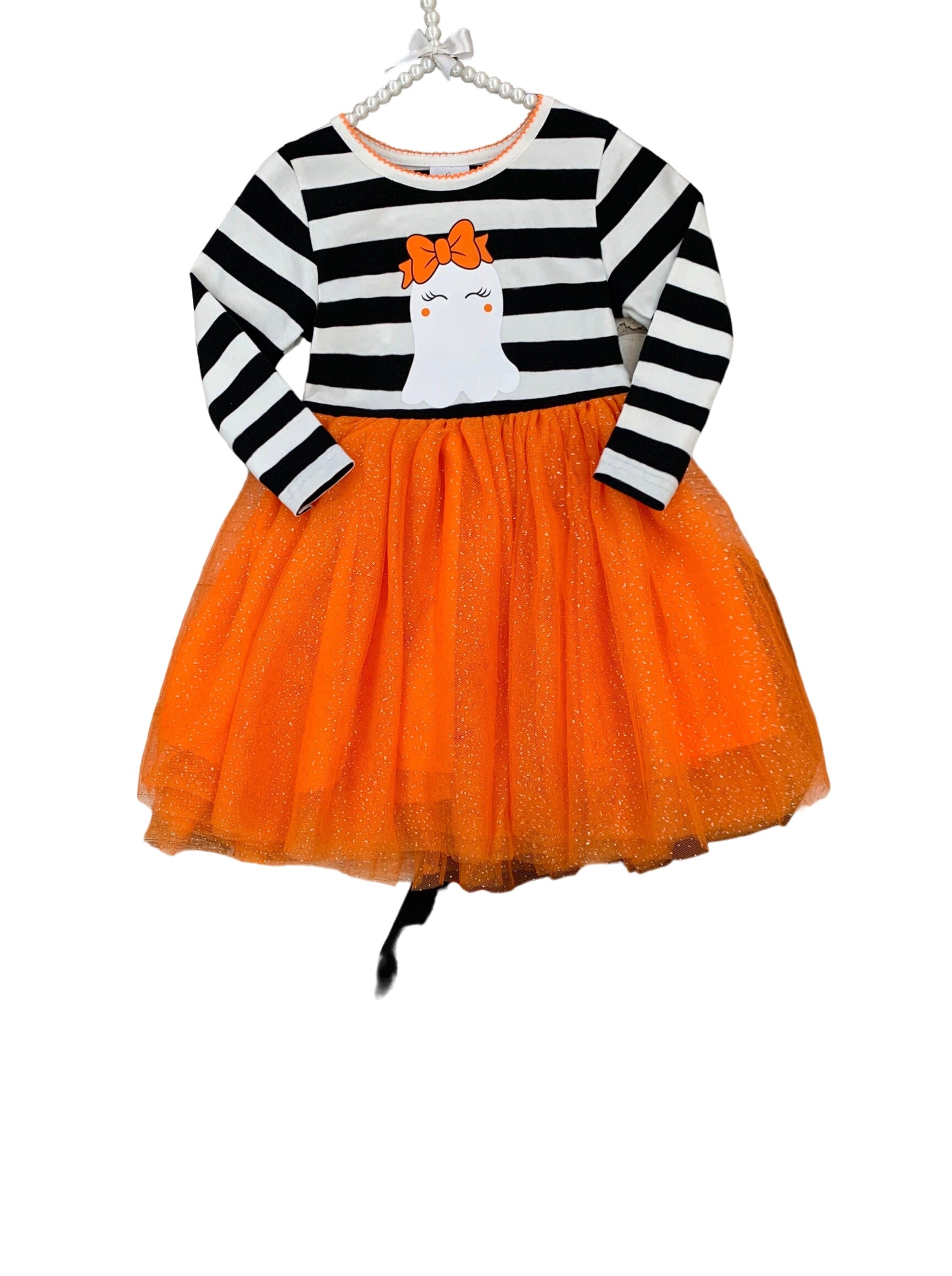 How Do You Boo Striped Tutu Tunic And Legging Set