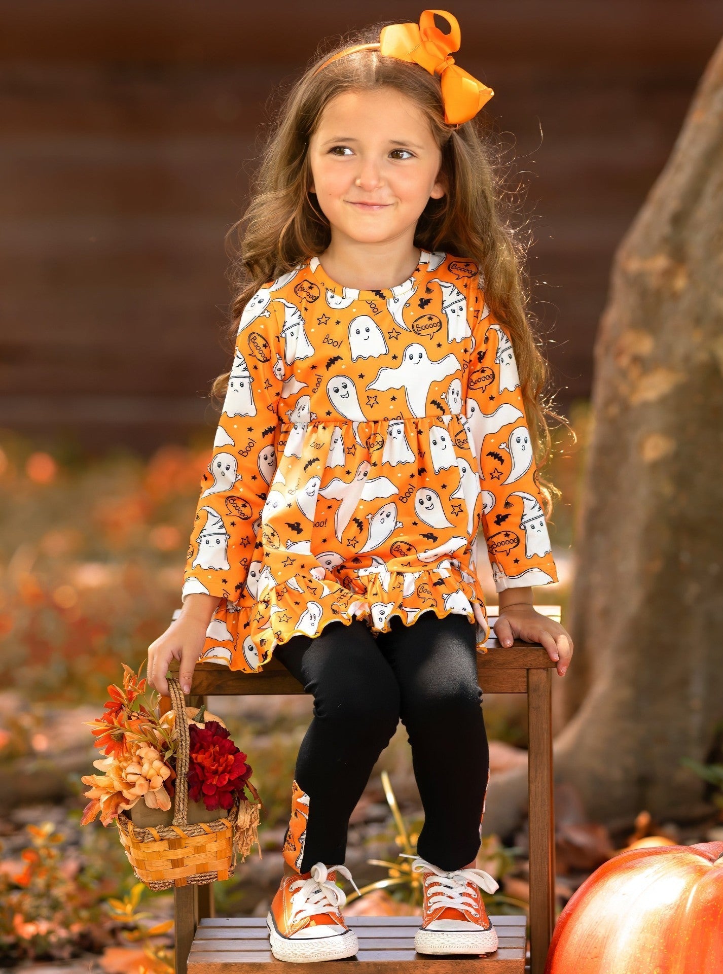 Fun-tastic Flying Ghosts Halloween Legging Set