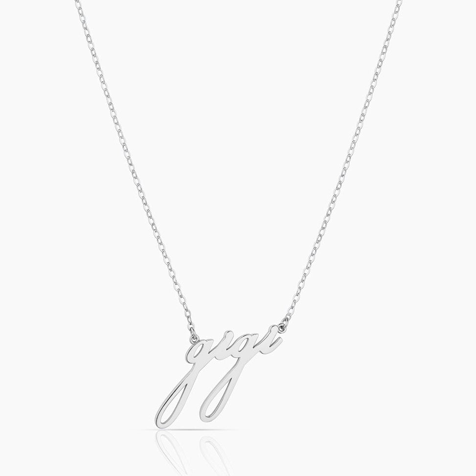 Gigi Script Necklace