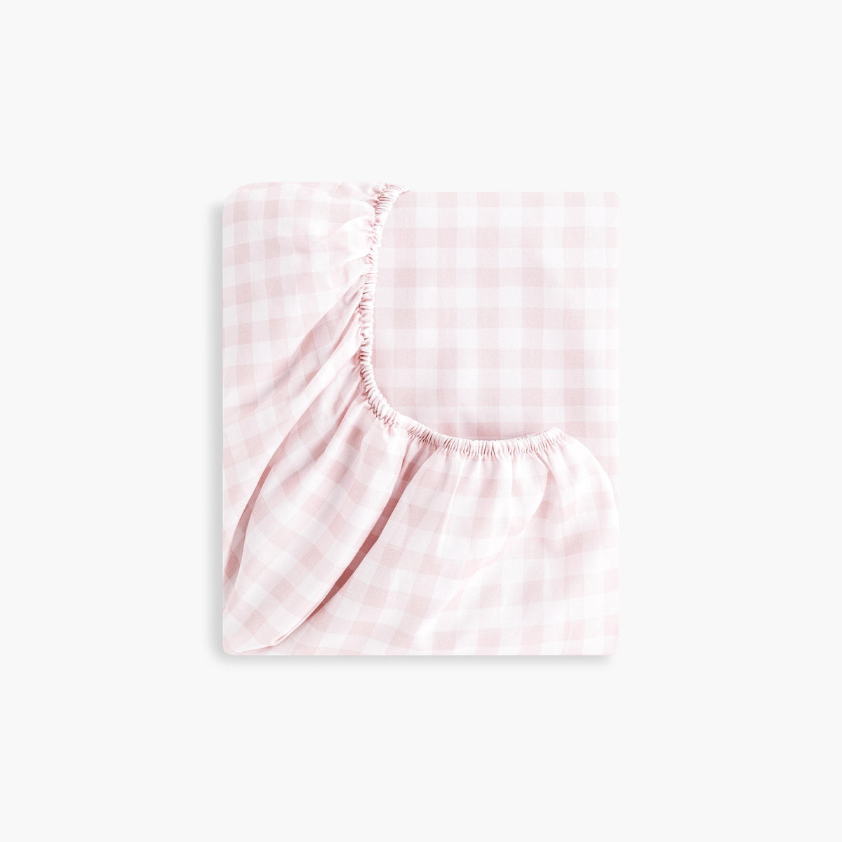 Picnic Gingham Crib Sheet - Pink