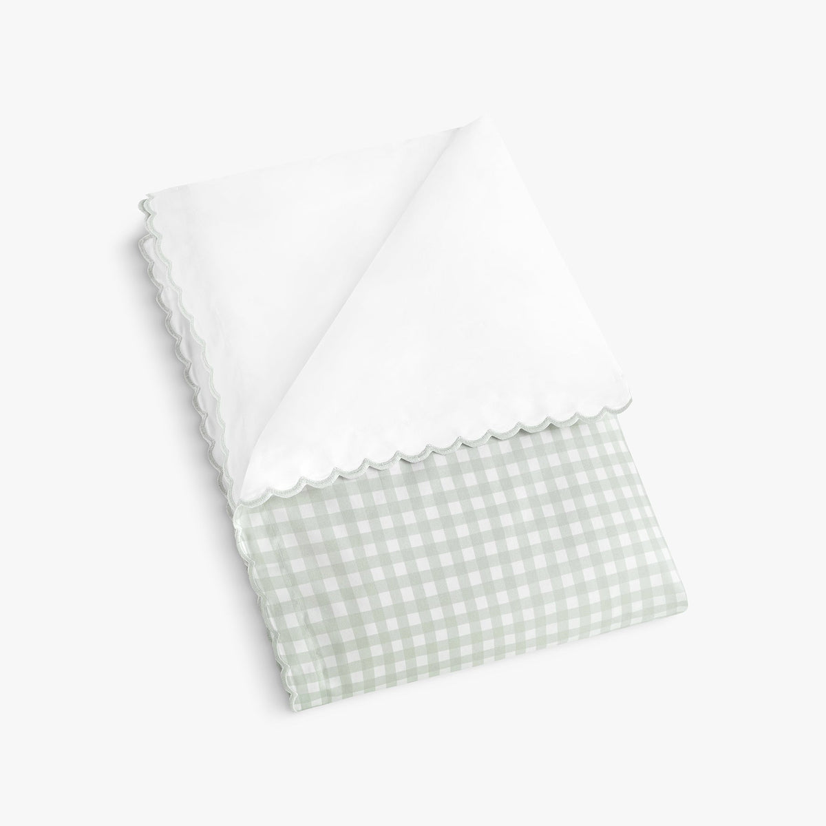 Picnic Gingham Toddler Duvet - Green
