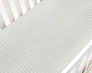 Picnic Gingham Crib Sheet - Green