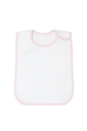 Pink Gingham Feeding Bib