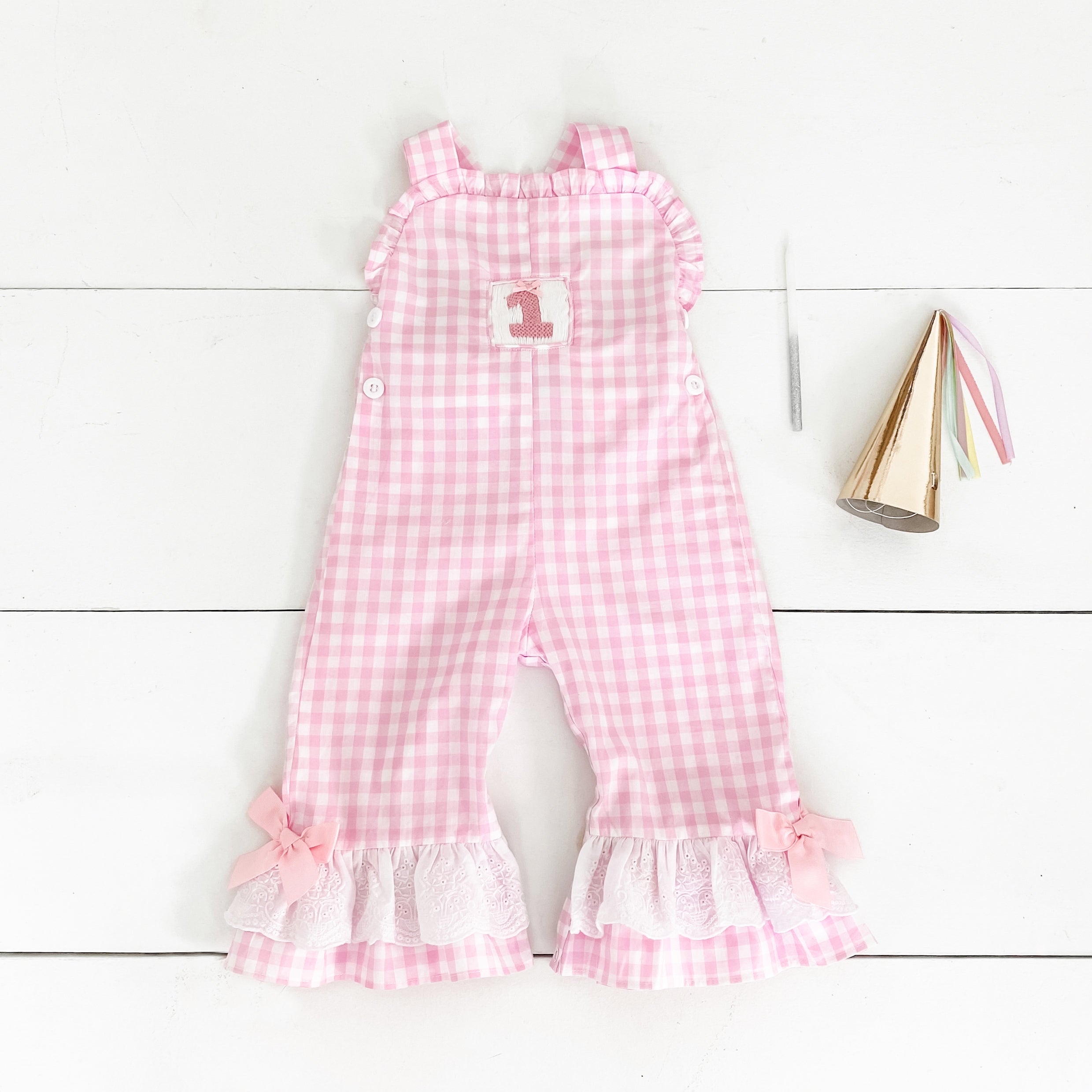 Girls Smocked First Birthday Longall