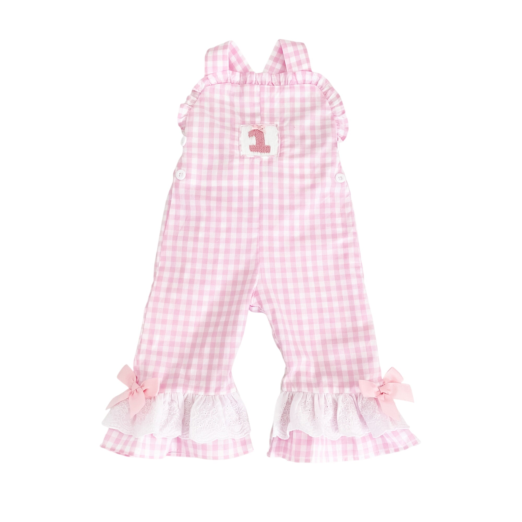 Girls Smocked First Birthday Longall