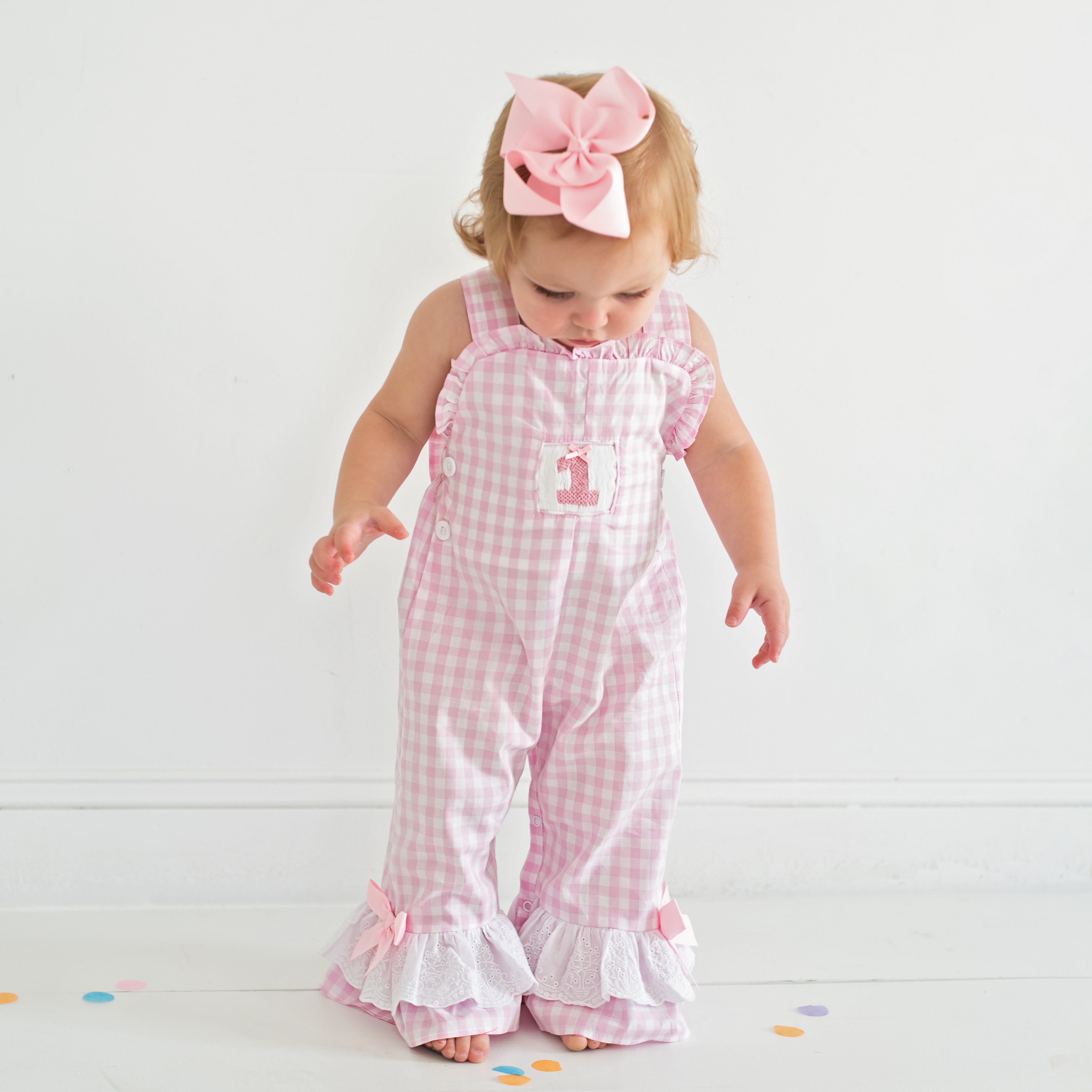 Girls Smocked First Birthday Longall