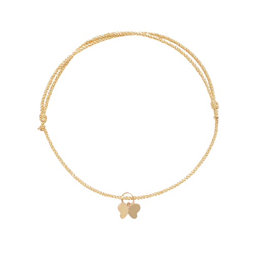 Gold Butterfly Charm Bracelet