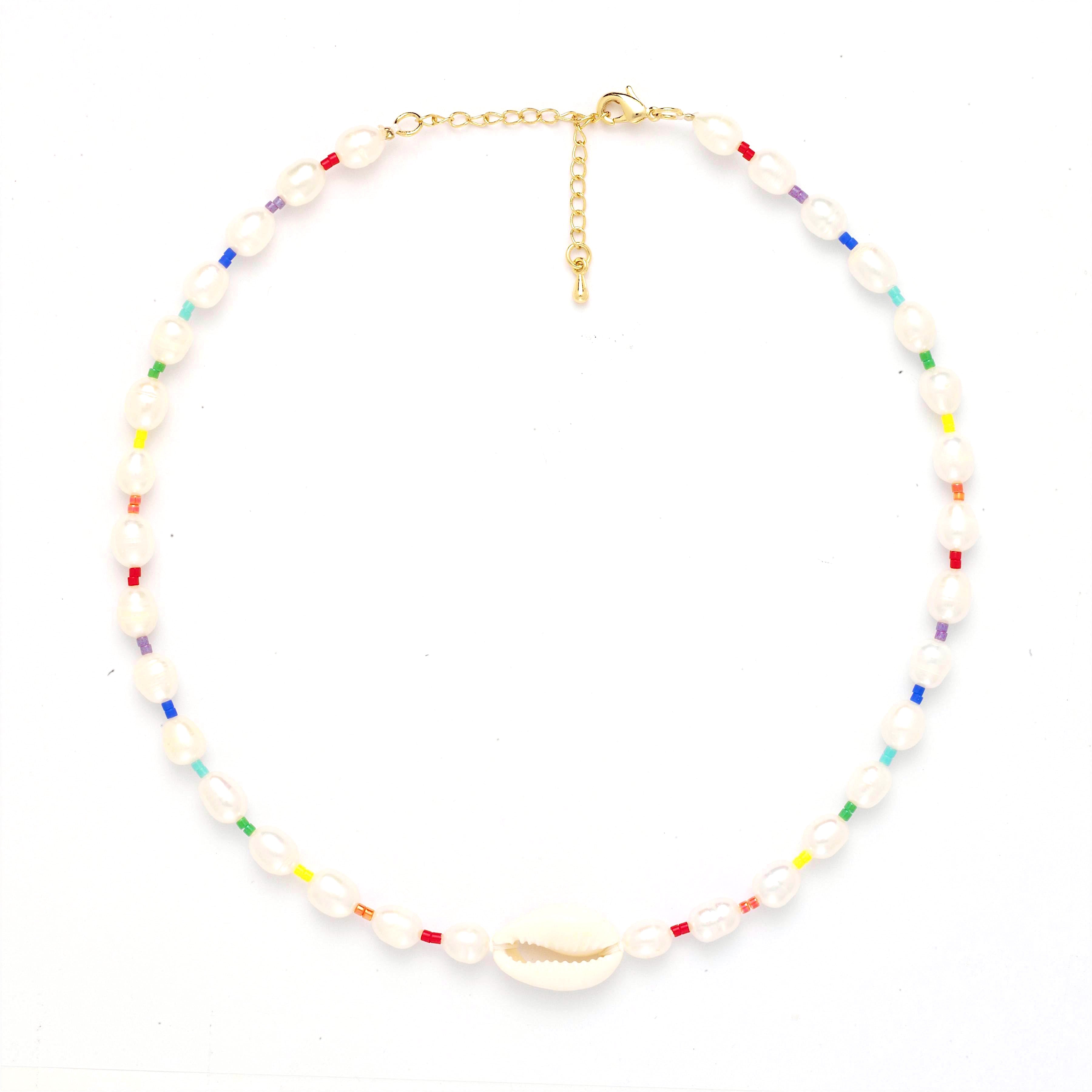 Freshwater Baroque Pearl Rainbow Choker